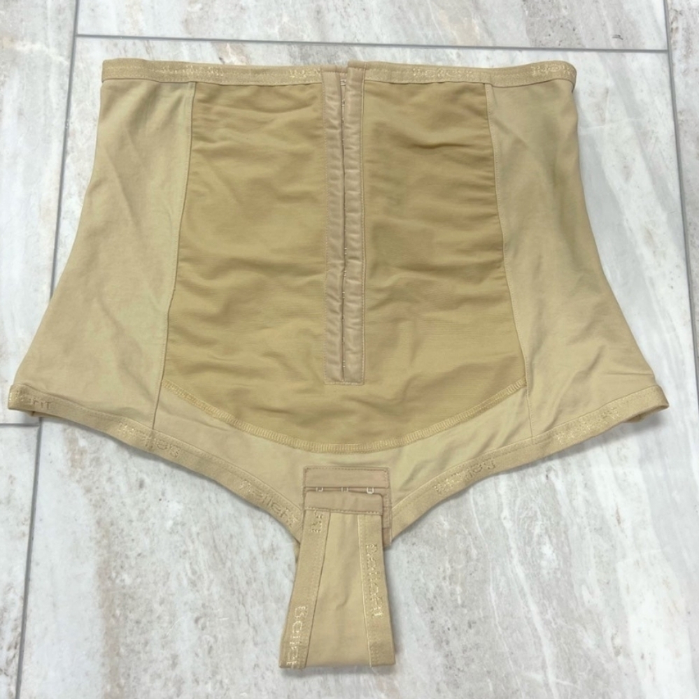 Bellefit Postpartum Girdle Corset with Eye & Hook Closure, Padded Zipper XXL 2XL